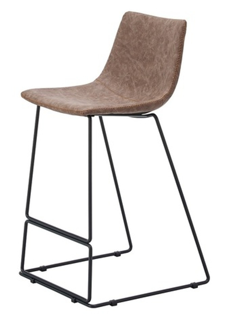 Стул полубарный CQ-8347B коричневый 2090