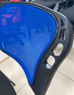 Стул Персона 8 ИЗО м сетка синяя сид. м черный песчаник каркас черный