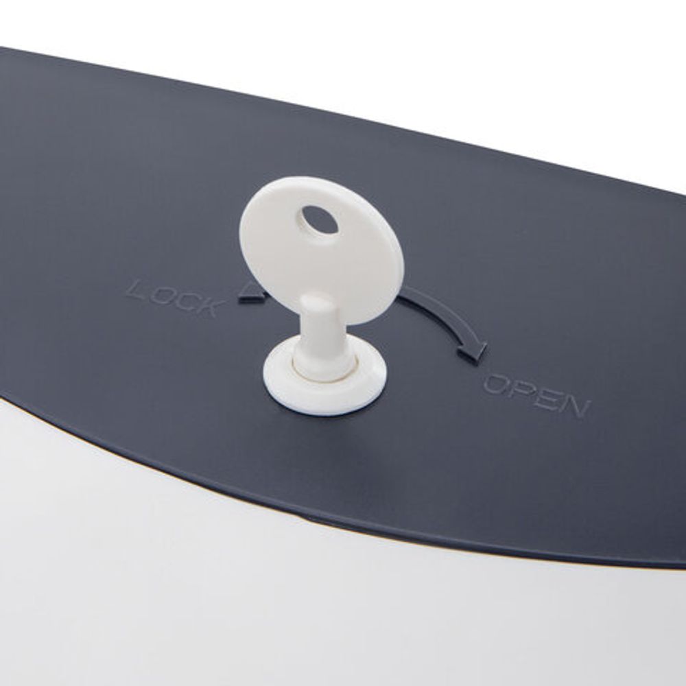 Диспенсер для полотенец в рулонах LAIMA PROFESSIONAL SUPER (H1), механический, белый, ABS-пластик, 609506