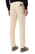 Брюки карго муж. AERONAUTICA 1583 молочный затяжка на поясе