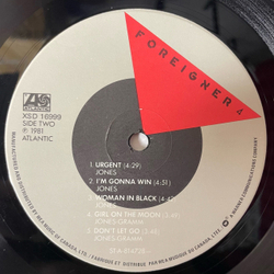 Винтажная виниловая пластинка LP Foreigner 4 (Canada 1981)