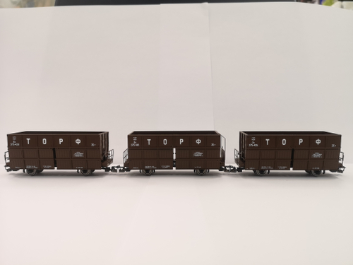 Набор вагонов для торфа, СЖД, эпоха III
