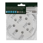738087 Круг абразивный P 180, на ворсовой подложке под "липучку" 125 мм, перфорированный, 5 шт.  Сибртех