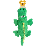 Игрушка для собак средних пород «ЗООГРАД», крокодил, с пищалкой и шуршалкой, 37см (лейбл)