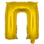 Шар фольгированный Буква П 35 см (Золотой)