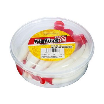 Виброхвост несъедоб. Guru 5,0'/12,7 см White RT 15шт. (HS-31/1-003-N-15) Helios