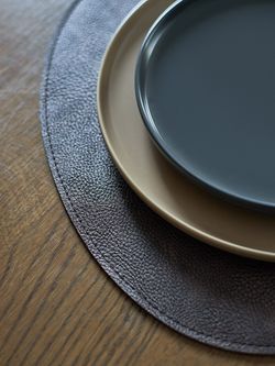 Набор из 2-х двухсторонних сервировочных салфеток Drop, 33х41 см, шоколадный/бежевый