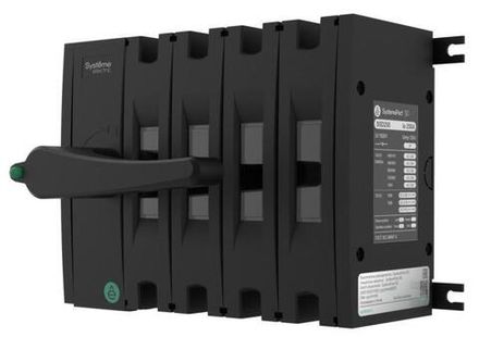 Выключатель-разъединитель SYSTEMEPACT SD250 4п 200А рукоятка фронт. слева (зак. отдельно) SE SSD02504LF0200