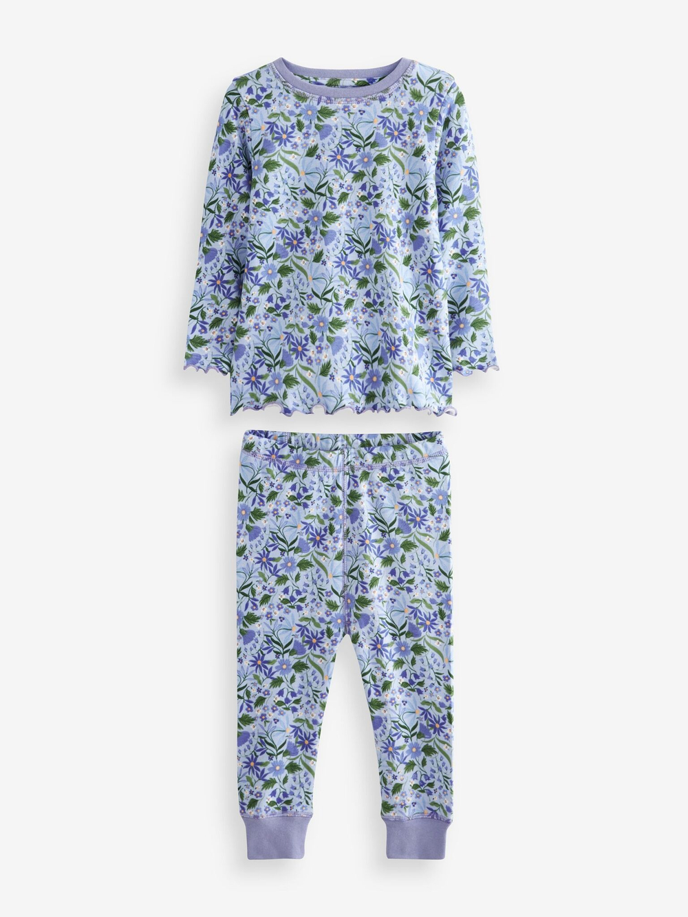 Пижама для девочки Next N39-301, 3 шт., Белый, Голубой