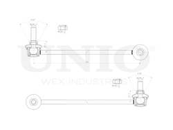 Стойка стабилизатора передняя левая UNIO SSP-50096