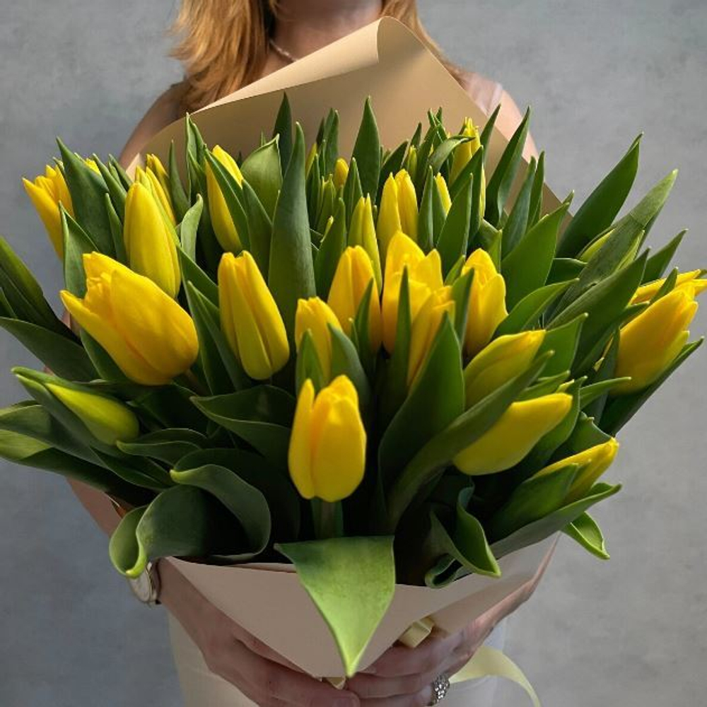 Букет из желтых тюльпанов "Yellow Tulips"