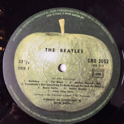 Винтажная виниловая пластинка LP The Beatles White Album (France 1978)