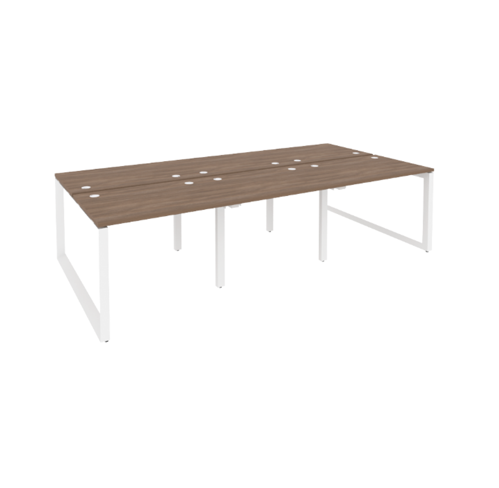 Рабочая станция на О-образном металлическом каркасе 6 мест 1635 Onix