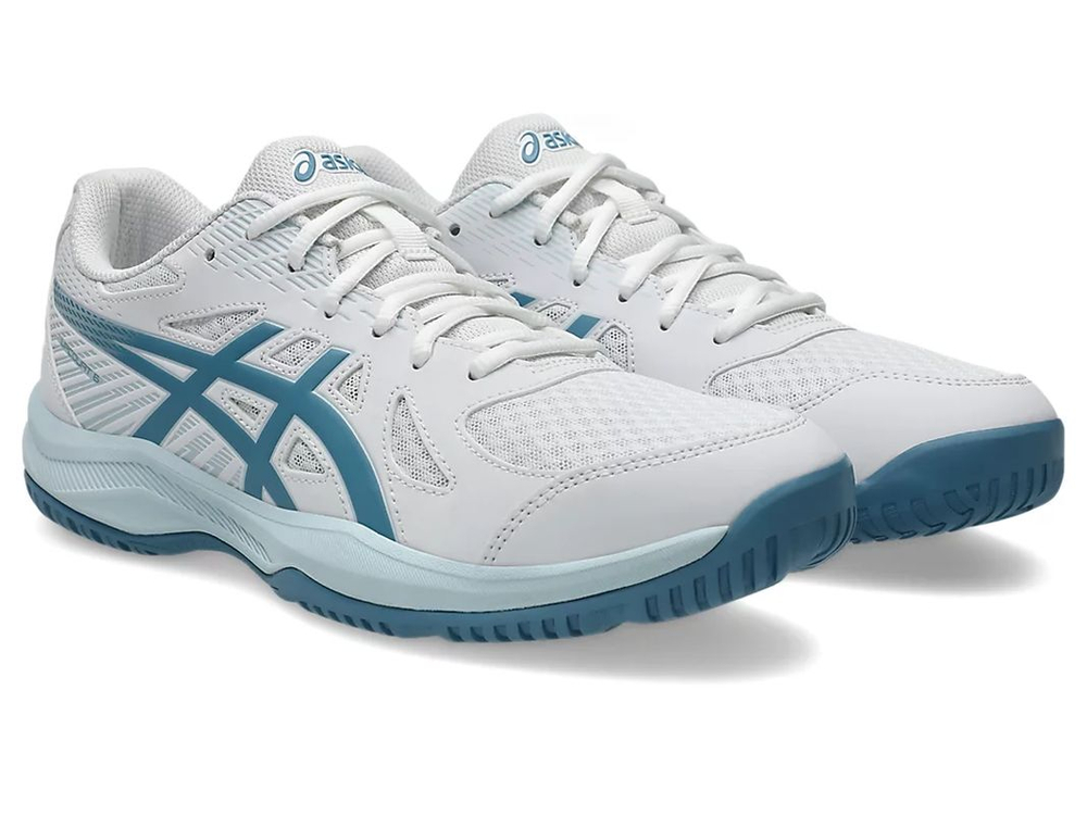 Мужские кроссовки для бадминтона/сквоша Asics Upcourt 6 - white/saba blue
