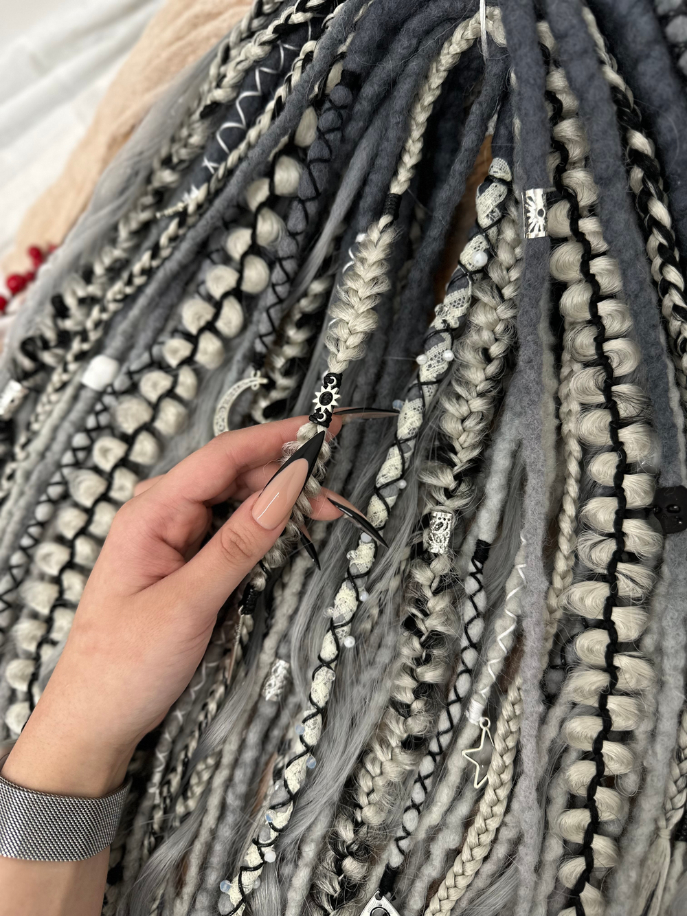 Фактурные войлочные дреды