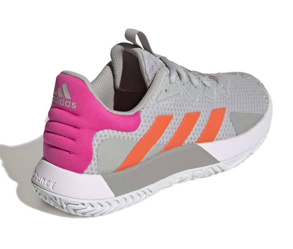 Женские Кроссовки теннисные Adidas Sole Match Control W - grey two/solar orange/team shock pink
