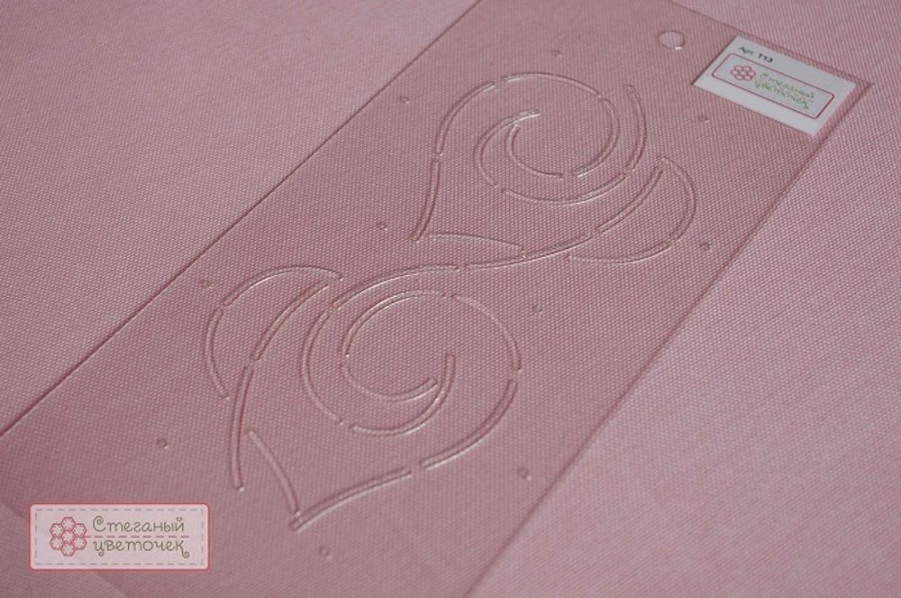 Шаблон для стежки "Сердечки - 2" малый (арт. T13)