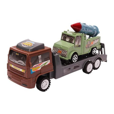 Автовоз Военный ин. +машина, ПК 188-12