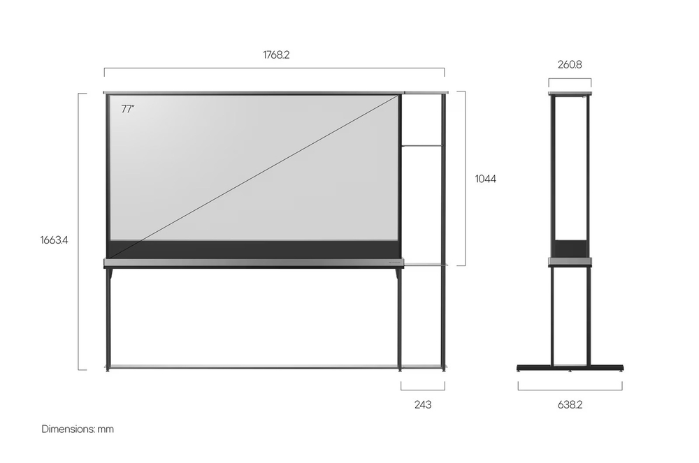 Телевизор LG SIGNATURE OLED77T49LA Первый в мире прозрачный OLED TV