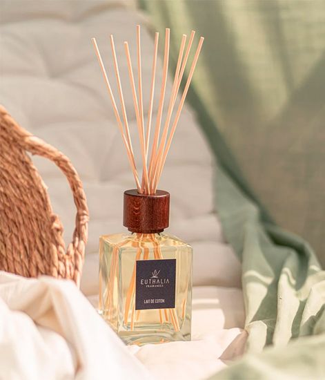 Lait de coton, ароматический диффузор с палочками, Euthalia Fragrances