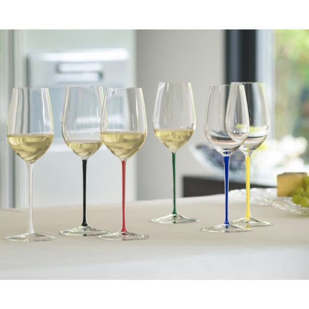 Fatto a Mano - Фужер Riesling/Zinfandel 395 мл хрустальное стекло с сиреневой ножкой (stemglass)