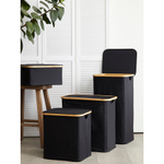 Корзина для белья neat tall, 41х35х74 см, черная