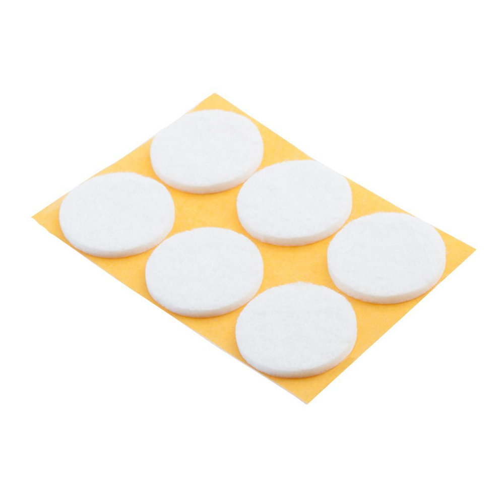 ПУНКТ ФЕТРОВЫЙ ELEMENT САМОКЛЕЯЩИЙСЯ D30ММ (БЕЛЫЙ 6 ШТ)