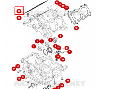 Ducati Прокладка ГБЦ V4 78611433D