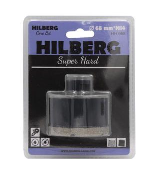 Алмазная коронка Hilberg 68 мм резьба М14