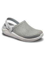 Сабо Crocs мягкие с перфорацией, серые, 38