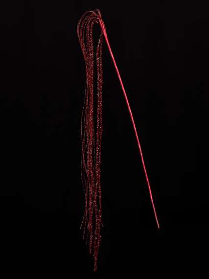 Ветвь из бисера Хвост Андромеды, красная, 64 см., Christmas DeLuxe (86731)