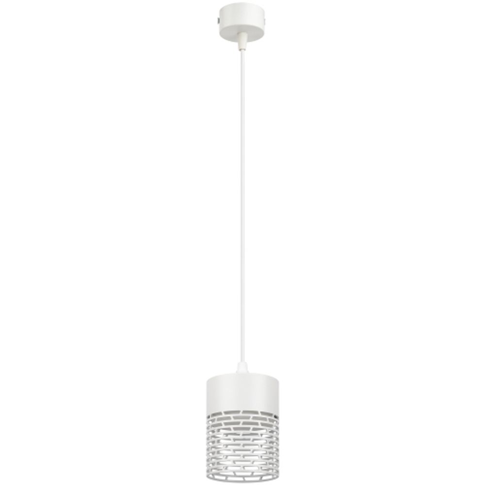 Светильник подвесной (подвес) ЭРА PL29 WH цоколь GX53 потолочный цилиндр белый