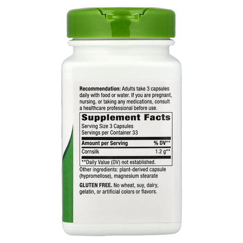 Nature's Way, кукурузные рыльца, 100 веганских капсул (400 мг в 1 капсуле)