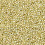 Японский бисер TOHO Round 15/0 (№PF2109), с внутренним серебрением, полупрозрачный глянцевый