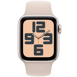 Apple Watch SE 2023, 40 мм, алюминий цвета "сияющая звезда", Starlight Sport Band