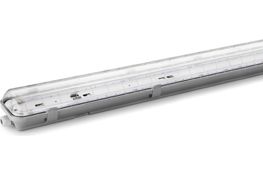 Светильник ДСП14-36-042-6К с БАП EM1 36Вт 6500К IP65 Прозрачный 4800лм 1262х124х85мм WOLTA STD