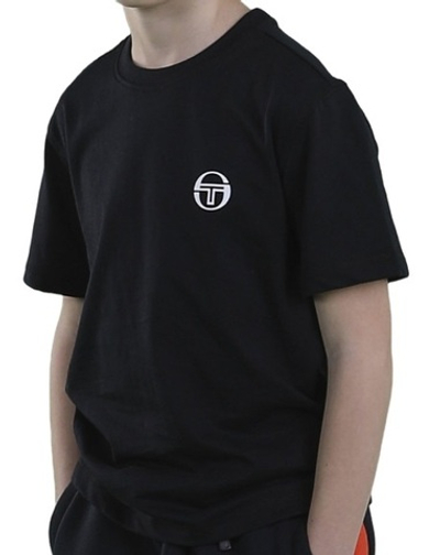 Детская теннисная футболка Sergio Tacchini Nolin Jr T-shirt - Black