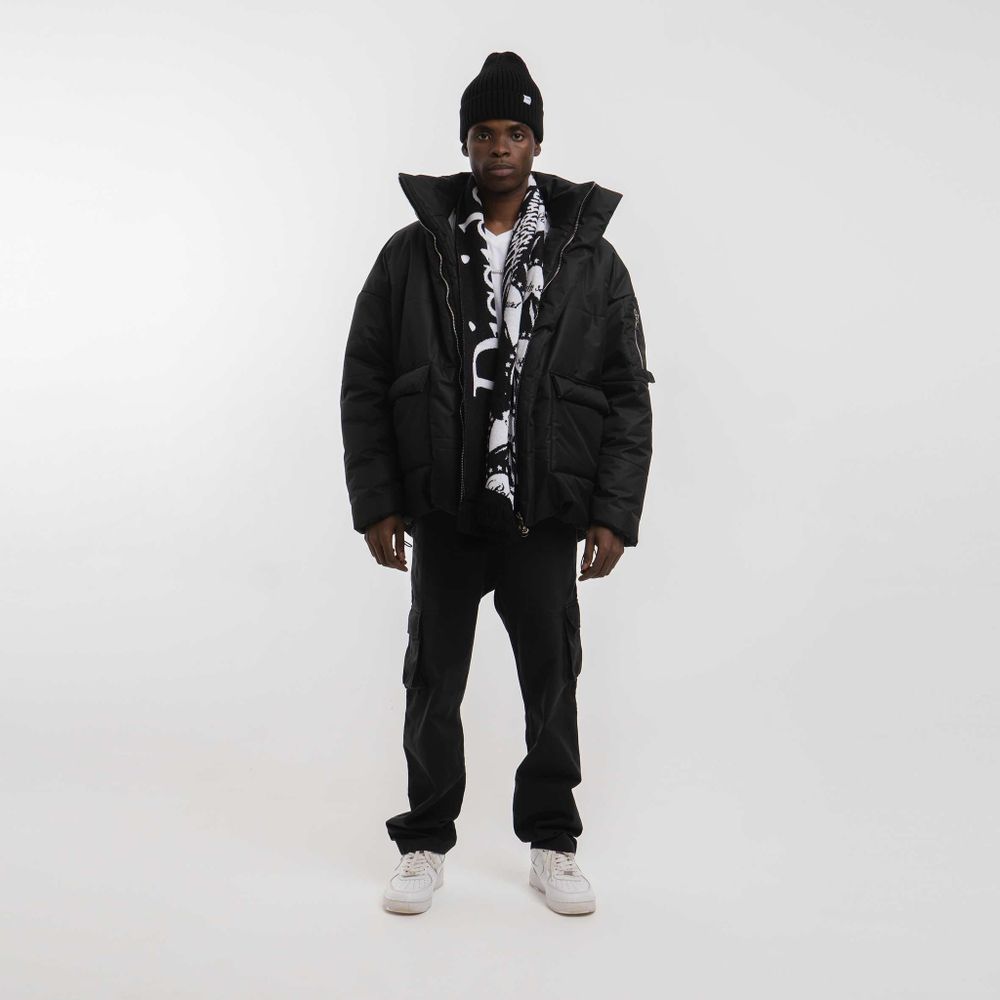 Шарф Dissident "DZ" Двусторонний Черно-Белый