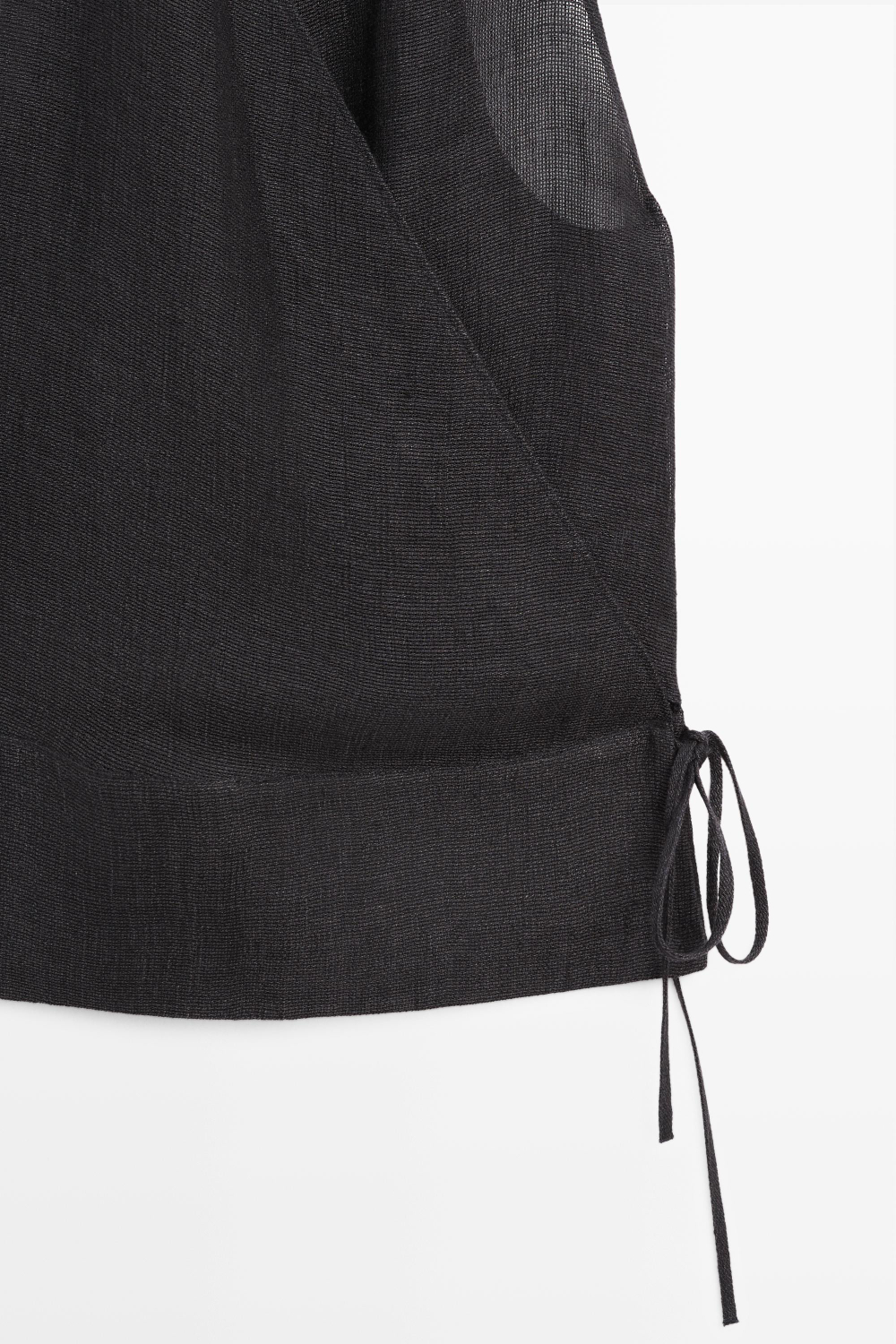 Massimo Dutti Топ на запах из 100% льна, синий