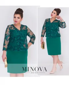 Платье 00274-зеленый Minova