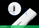 USB Flash-накопитель Netac U185 2.0 16GB белый (NT03U185N-016G-20WH)