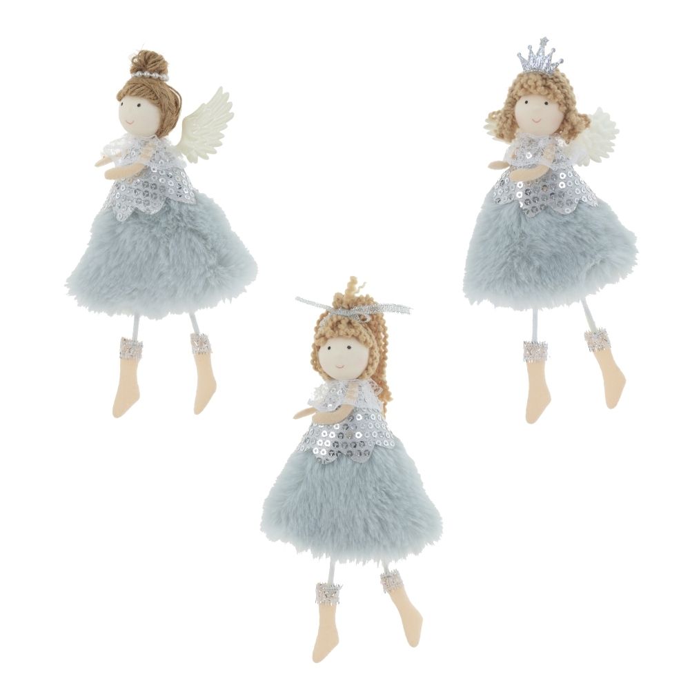 GAEM Изделие декоративное подвесное "Ангел", L9 W4 H17 см, 3в.