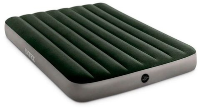 Мaтрас нaдувной Intex 64108 Prestige Downy 137х191х25 см / Крoвать нaдувная Интeкс двухспальная велюровая для дома и туризма