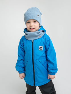 Куртка на флисовой подкладке "Дино" голубой