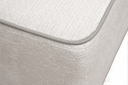 Пуф прямоугольный 40x38x60см Garda Decor Stella светло-бежевая рогожка