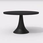 Обеденная группа Ideal Patio ДИВА ГИРА  каркас карбон, стол стекло диа 110, ткань антрацит