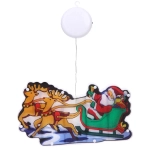 Фигура светодиодная «Дед Мороз в санях» 15*26 см (батарейки 3 ААА), 1 режим