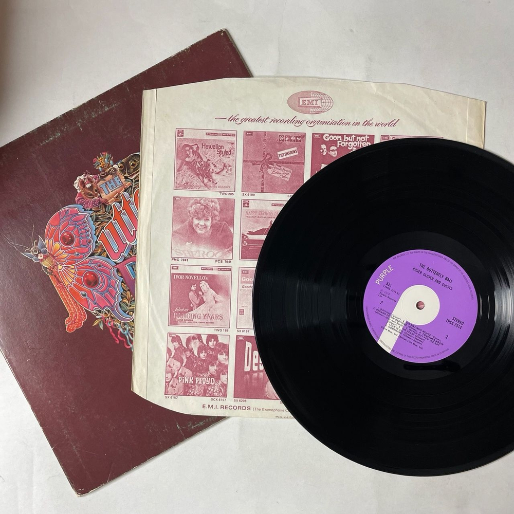 Винтажная виниловая пластинка LP Roger Glover And Guests The Butterfly Ball And The Grasshopper Feast (UK 1974)
