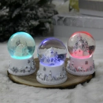 Сувенир Снежный шар «Новогодние пейзажи» 4.5*4.5*6 см (с подсветкой), микс