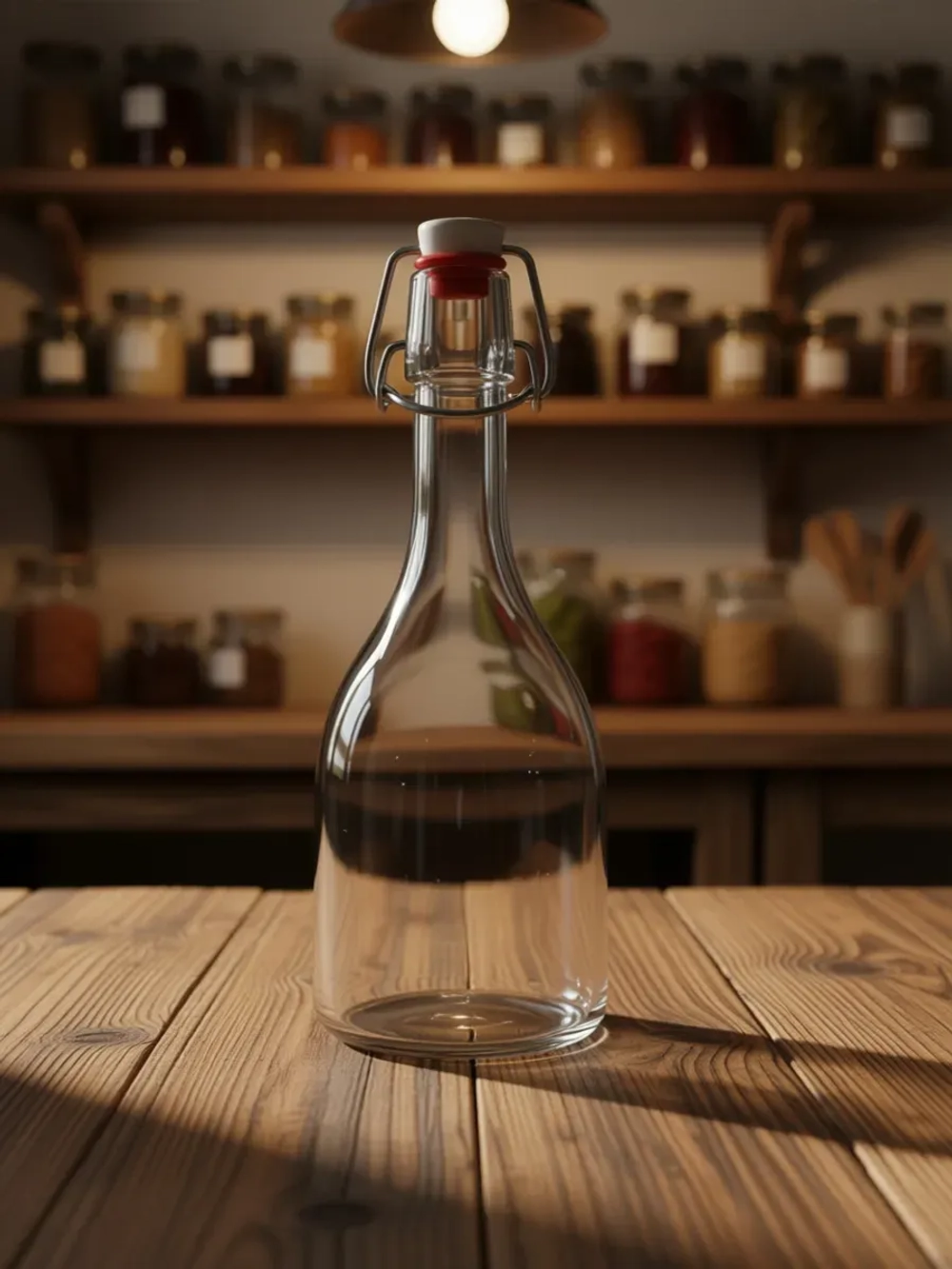 Бутылка стеклянная бугельная 500 мл с пробкой 0,5л 6 штук